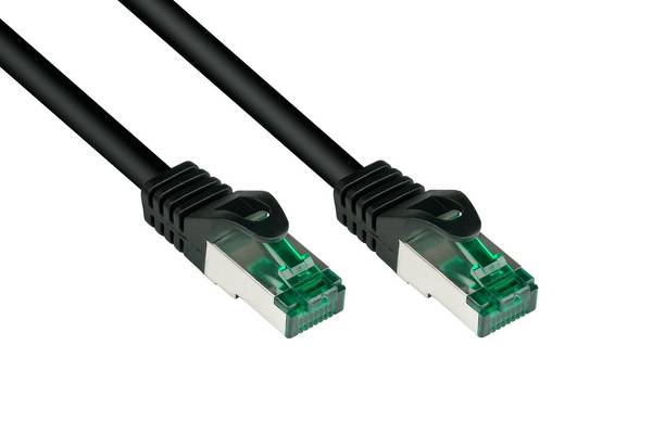 Cat.6A Outdoor-Patchkabel (IP66), schwarz, 60 m