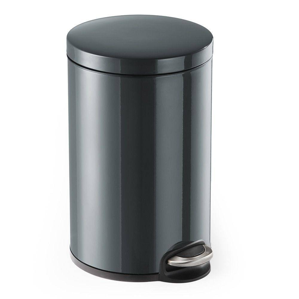 Durable Treteimer Metall, rund, anthrazit, 12 Liter-0