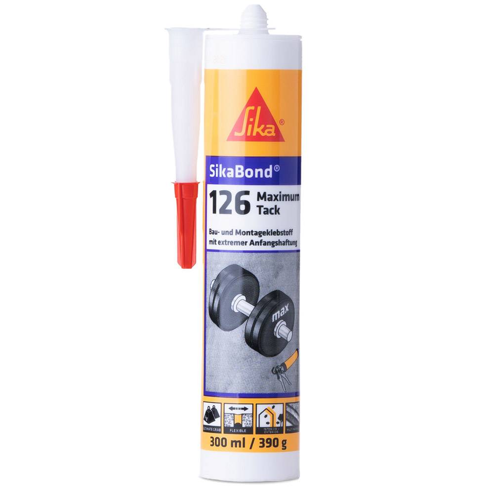 SikaBond-126 Max Tack weiß Montagekleber 300ml-0