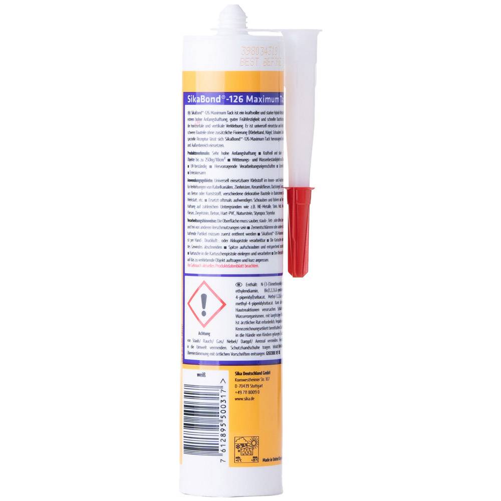 SikaBond-126 Max Tack weiß Montagekleber 300ml-1