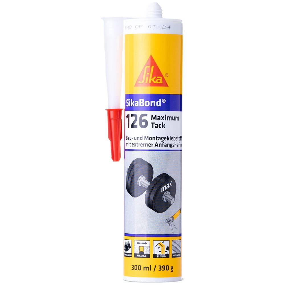 SikaBond-126 Max Tack schwarz Montagekleber 300ml-0