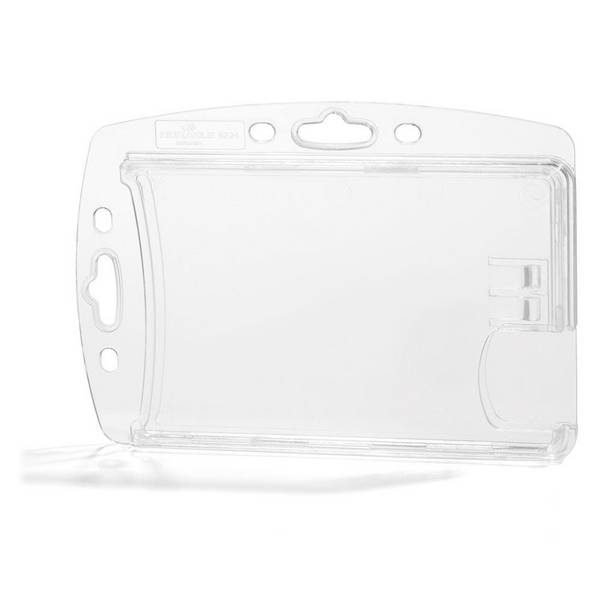 Betriebsausweishülle, Kunststoff, transparent, für 2 Karten 87x54 mm