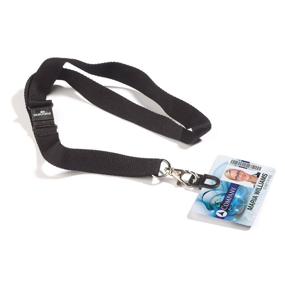 DURABLE Ausweishalter CARD FIX, mit Textilband, für 1 Karte, 10 St./VE-1