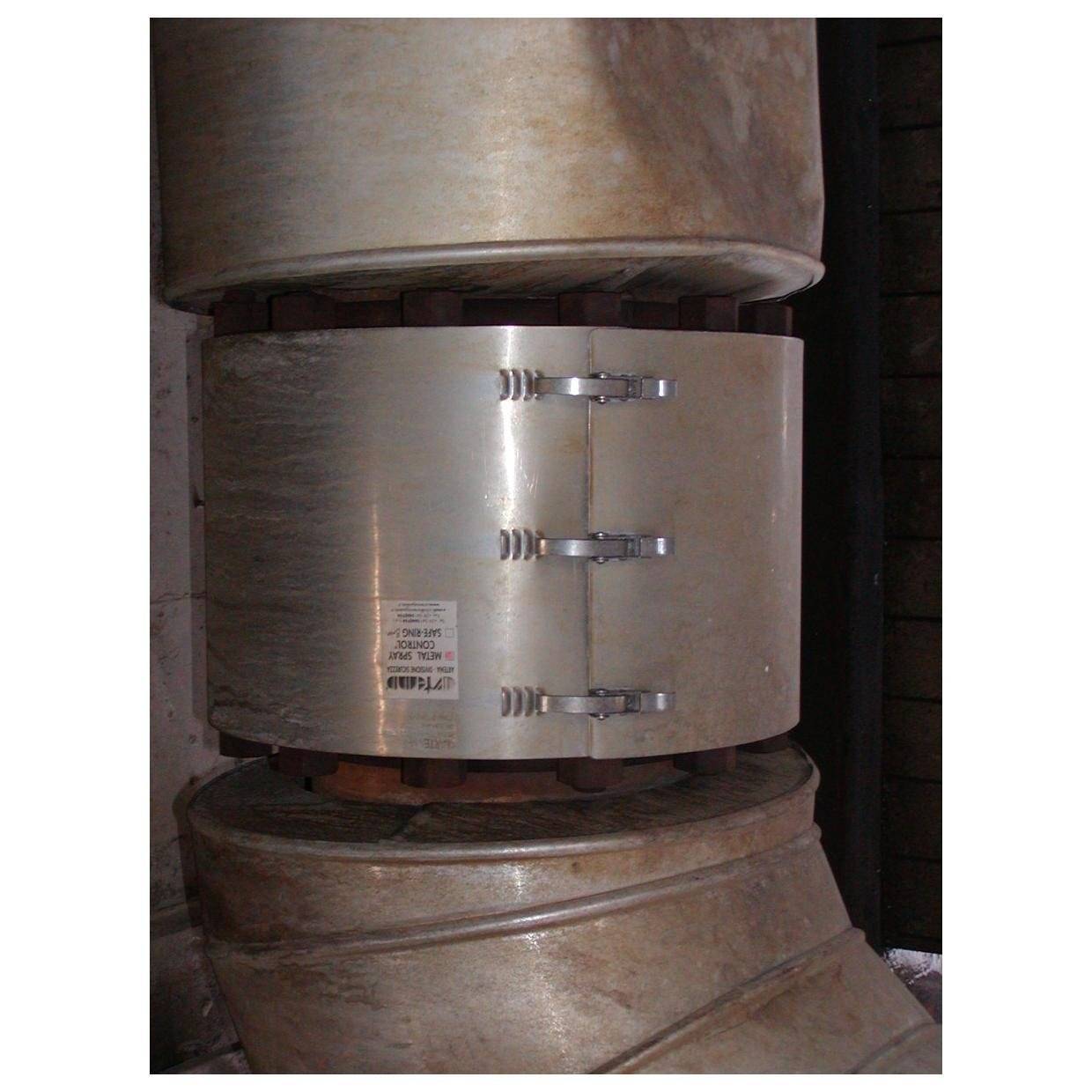Flanschabdeckung - Sprühkontrolle aus Metall, Nenndurchmesser 125mm, Nenndruck PN40 bar-2