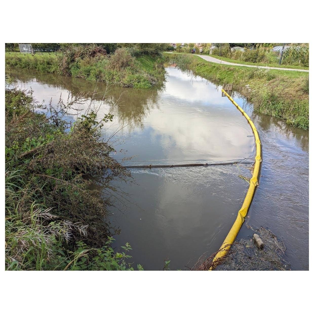 JUNIOR Eingrenzungssperre SPC® Premium Oil Only, für Gewässer,mit Schwimmer und Schürze 45cm x 30m-1