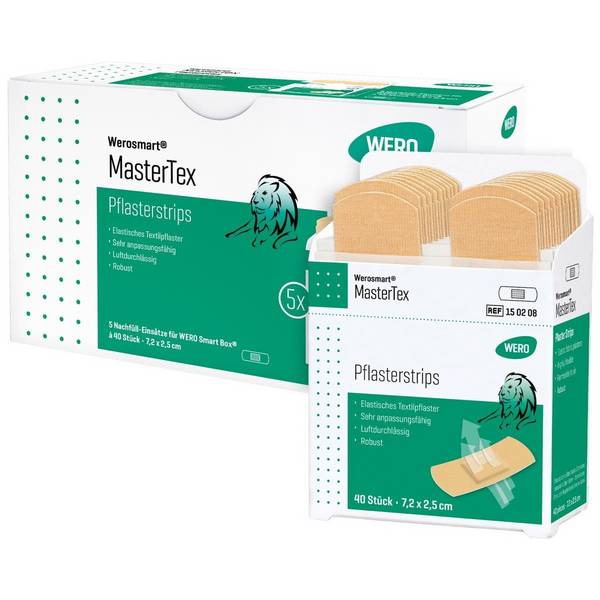 Pflasterspender-Einsatz MasterTex Pflasterstrips 7,2 x 2,5 cm für Wero Smart Box
