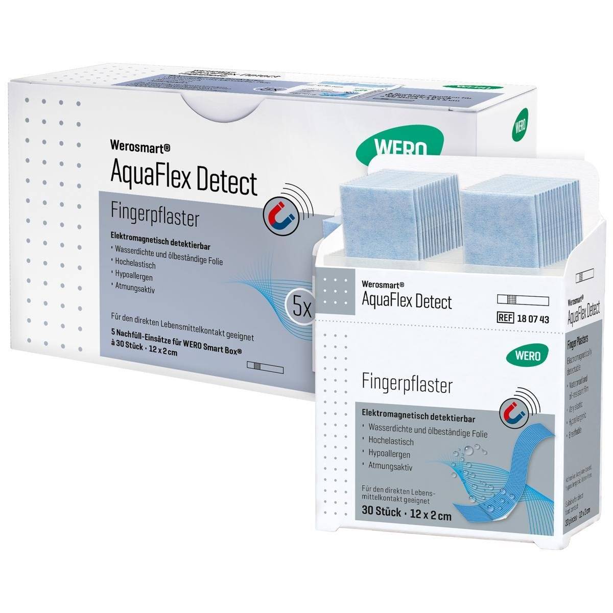 Pflasterspender-Einsatz AquaFlex Detect Fingerpflaster 12 x 2 cm für Wero Smart Box-0
