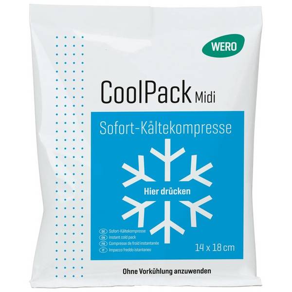 Wero CoolPack Midi, Sofort-Kältekompresse, 14 x 18 cm