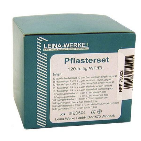 Pflaster - Set mit elastischen und wasserfesten  Pflastern, 120-teilig