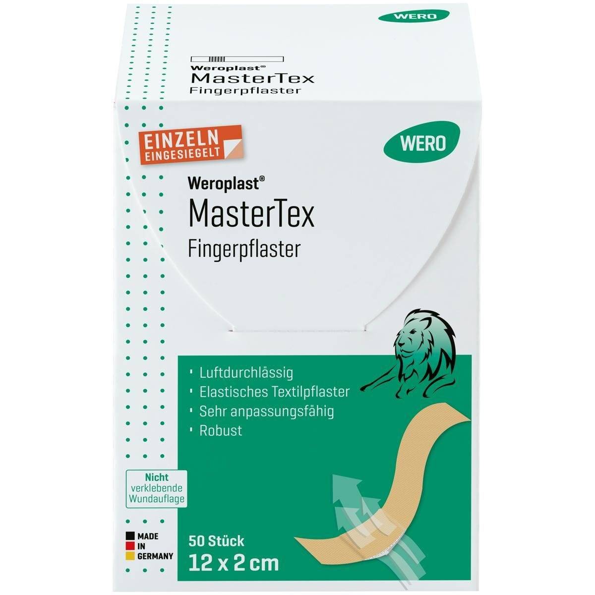 Weroplast® MasterTex Fingerpflaster, 50 Stück einzeln eingesiegelt, 12 x 2 cm-2