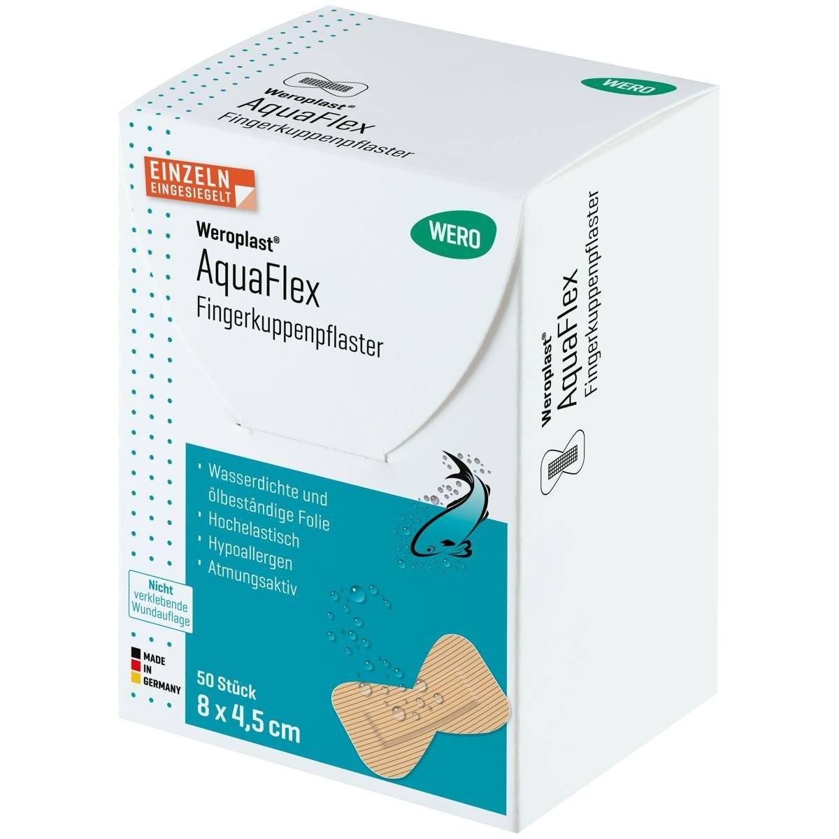 Weroplast® AquaFlex Fingerkuppenpflaster 8 x 4,5 cm, 50 Stück-1