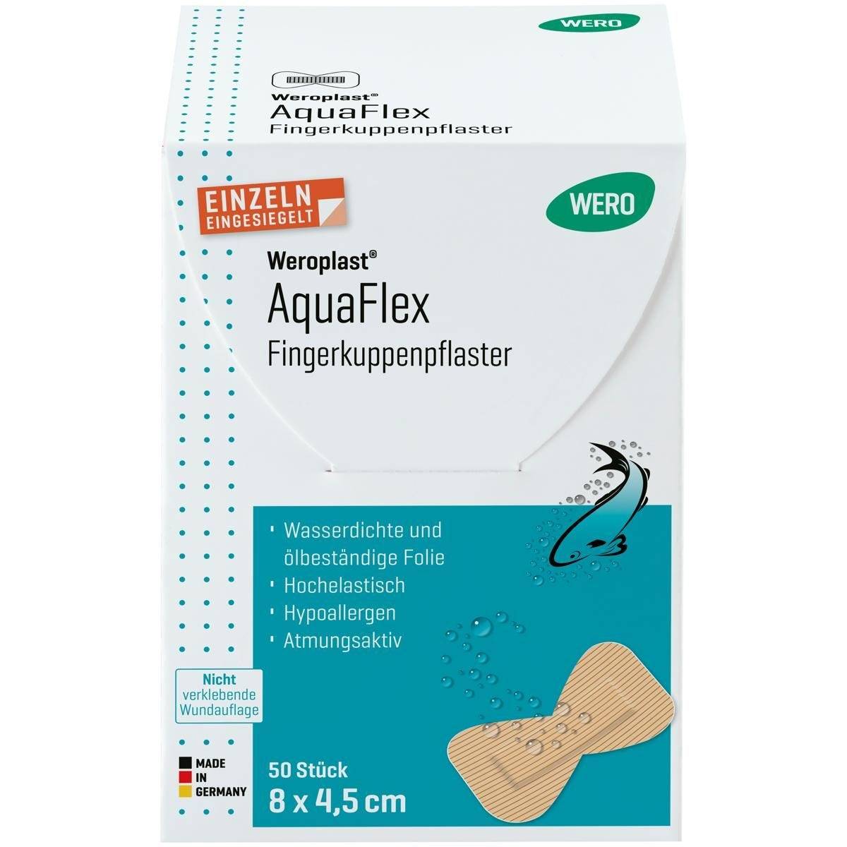 Weroplast® AquaFlex Fingerkuppenpflaster 8 x 4,5 cm, 50 Stück-2