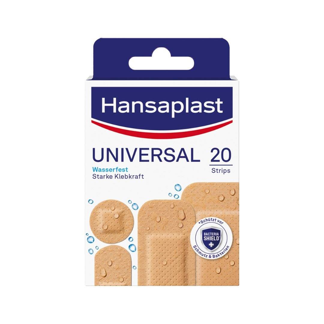 Hansaplast Universal Pflasterstrips, 20 Stück in 4 Größen-0