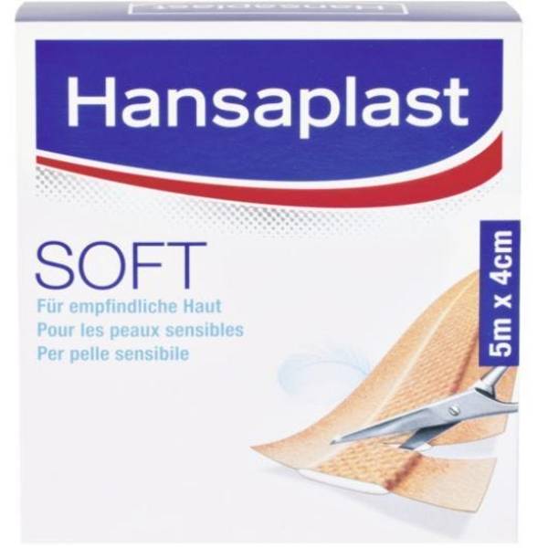 Hansaplast Soft Pflaster, 5 m x 4 cm