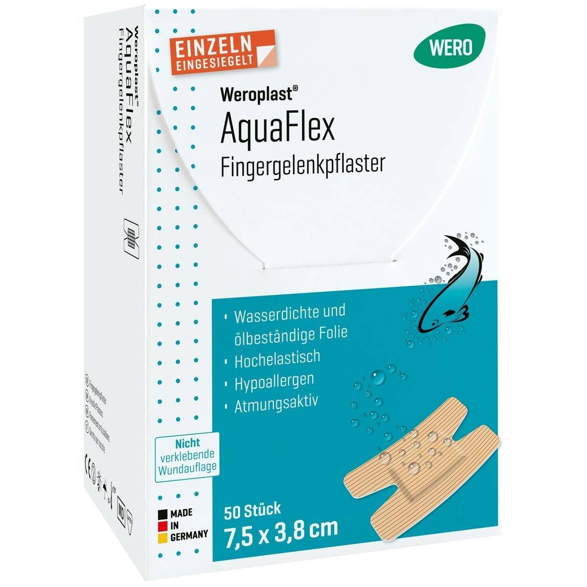 Weroplast® AquaFlex Fingergelenkpflaster 7,5 x 3,8 cm, 50 Stück-3
