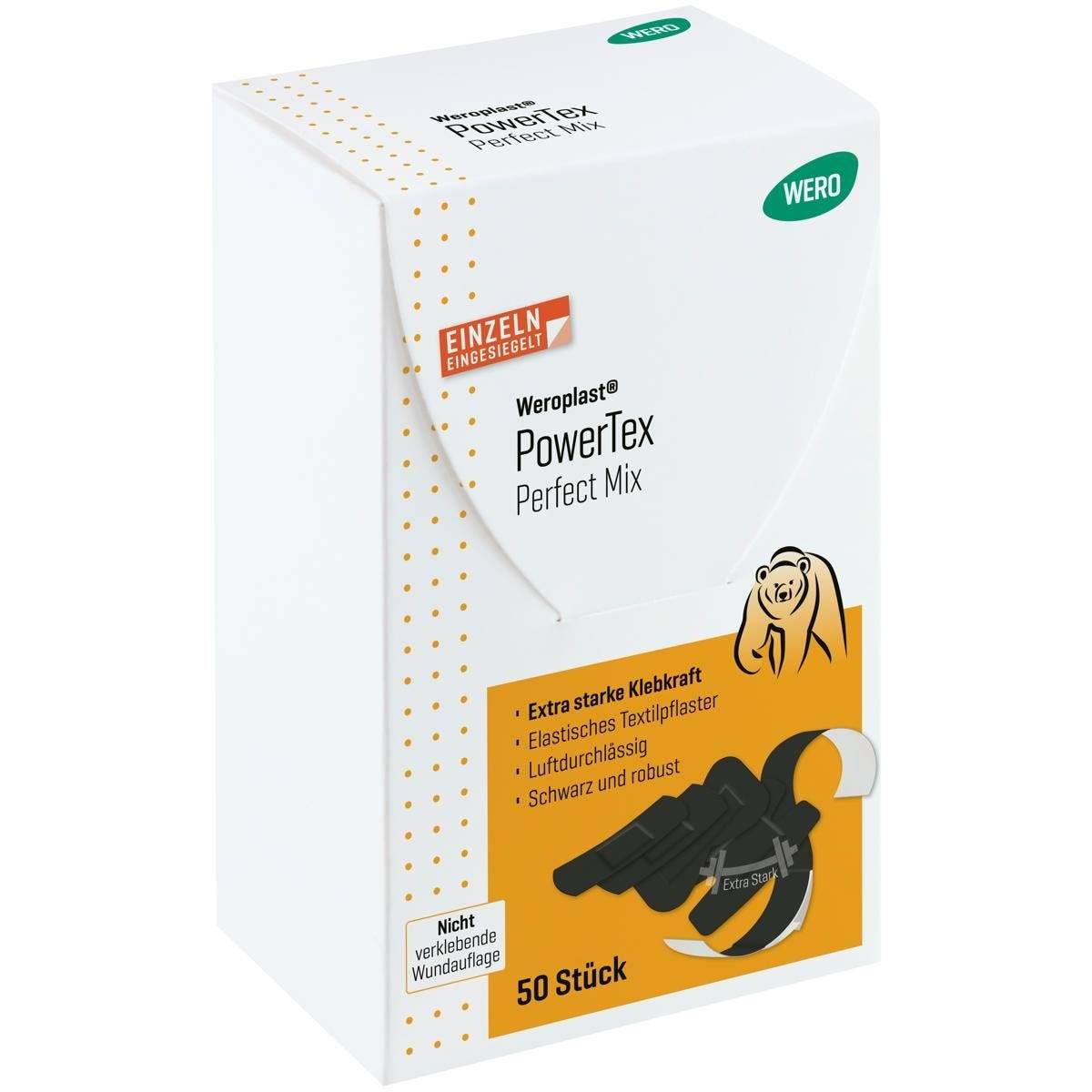 Weroplast® PowerTex Pflastersortiment Perfect Mix, 50 Pflaster einzeln eingesiegelt-0