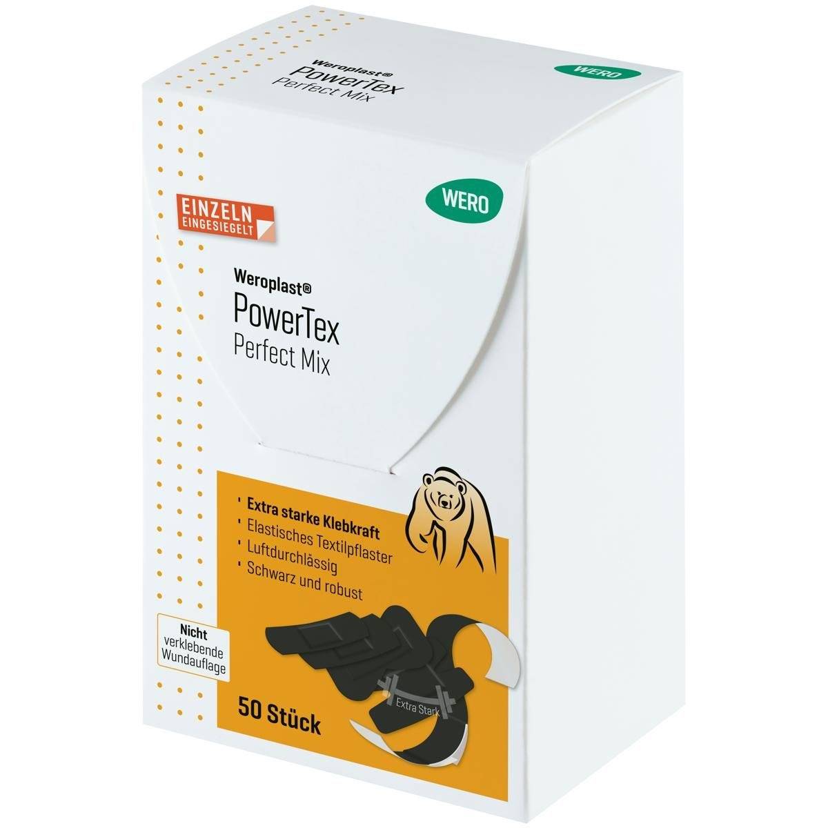 Weroplast® PowerTex Pflastersortiment Perfect Mix, 50 Pflaster einzeln eingesiegelt-1