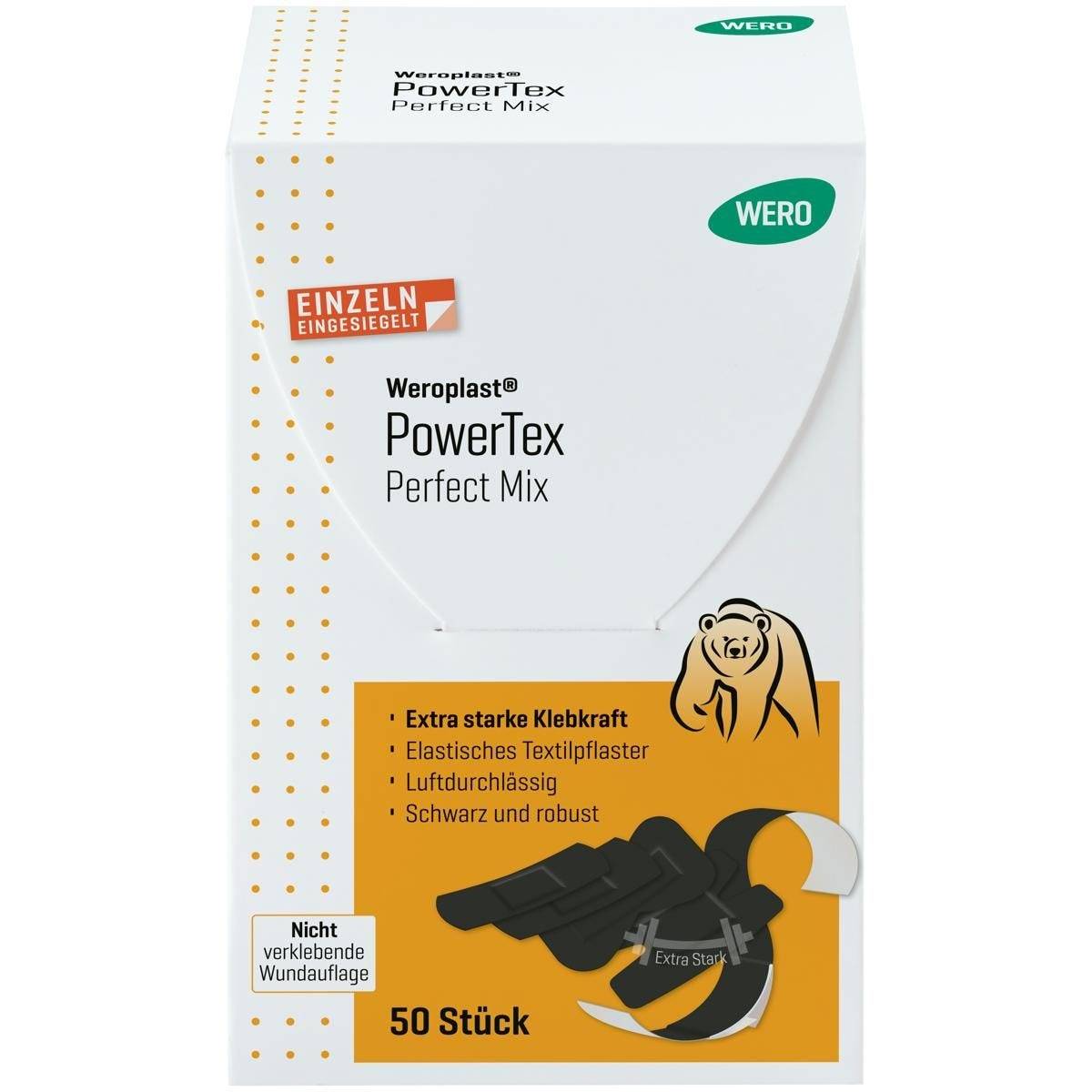Weroplast® PowerTex Pflastersortiment Perfect Mix, 50 Pflaster einzeln eingesiegelt-2