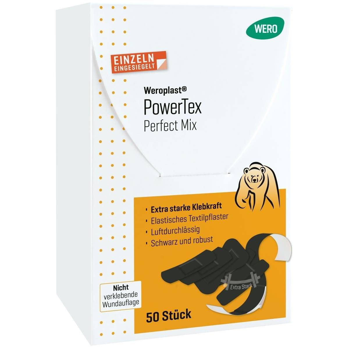 Weroplast® PowerTex Pflastersortiment Perfect Mix, 50 Pflaster einzeln eingesiegelt-3