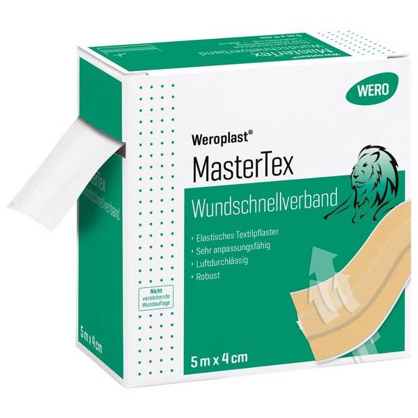 Weroplast® MasterTex Wundschnellverband, 5 m x 4 cm