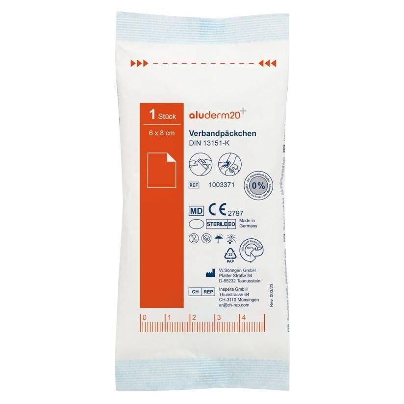 aluderm® Verbandpäckchen klein gemäß DIN 13151, 3 Stück/VE-0