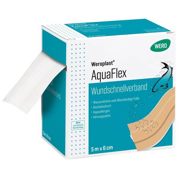 Weroplast® AquaFlex Wundschnellverband 5 m x 6 cm