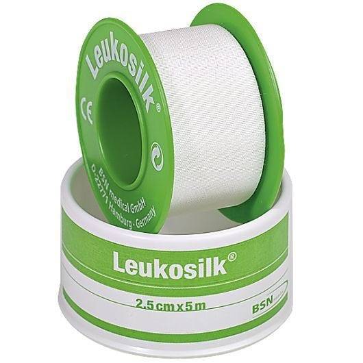 Leukosilk® Spulenpflaster hypoallergen, 5m x 2,5 cm, 12 Rollen-0