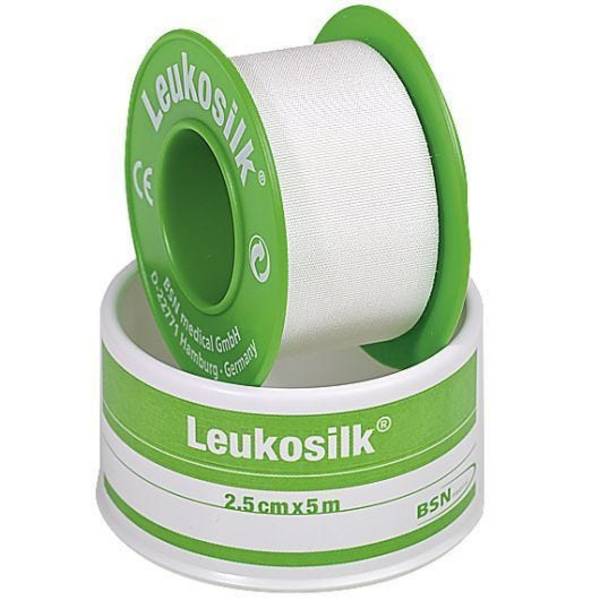 Leukosilk® Spulenpflaster hypoallergen, 5m x 2,5 cm, 12 Rollen