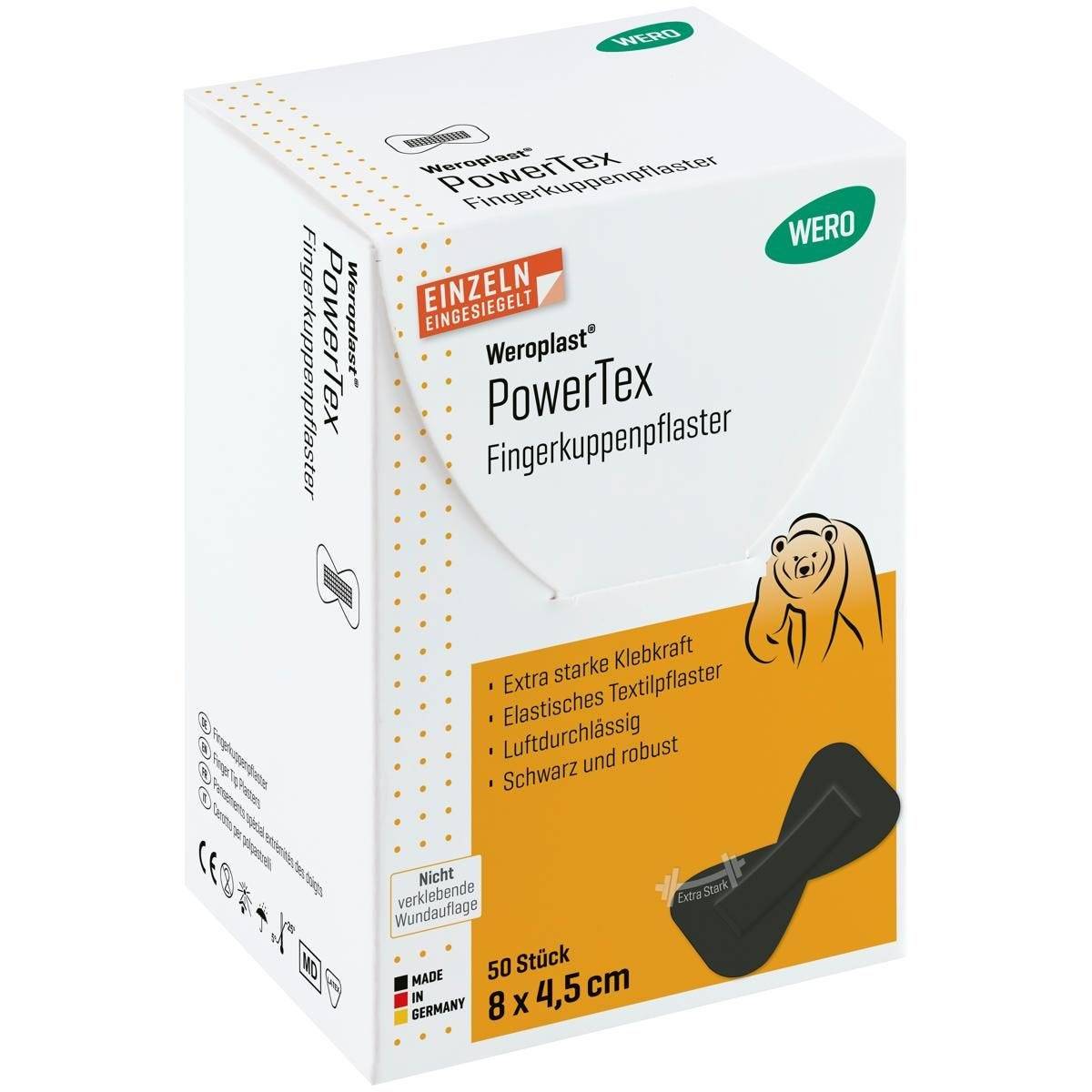 Weroplast® PowerTex Fingerkuppenpflaster 8 x 4,5 cm-0