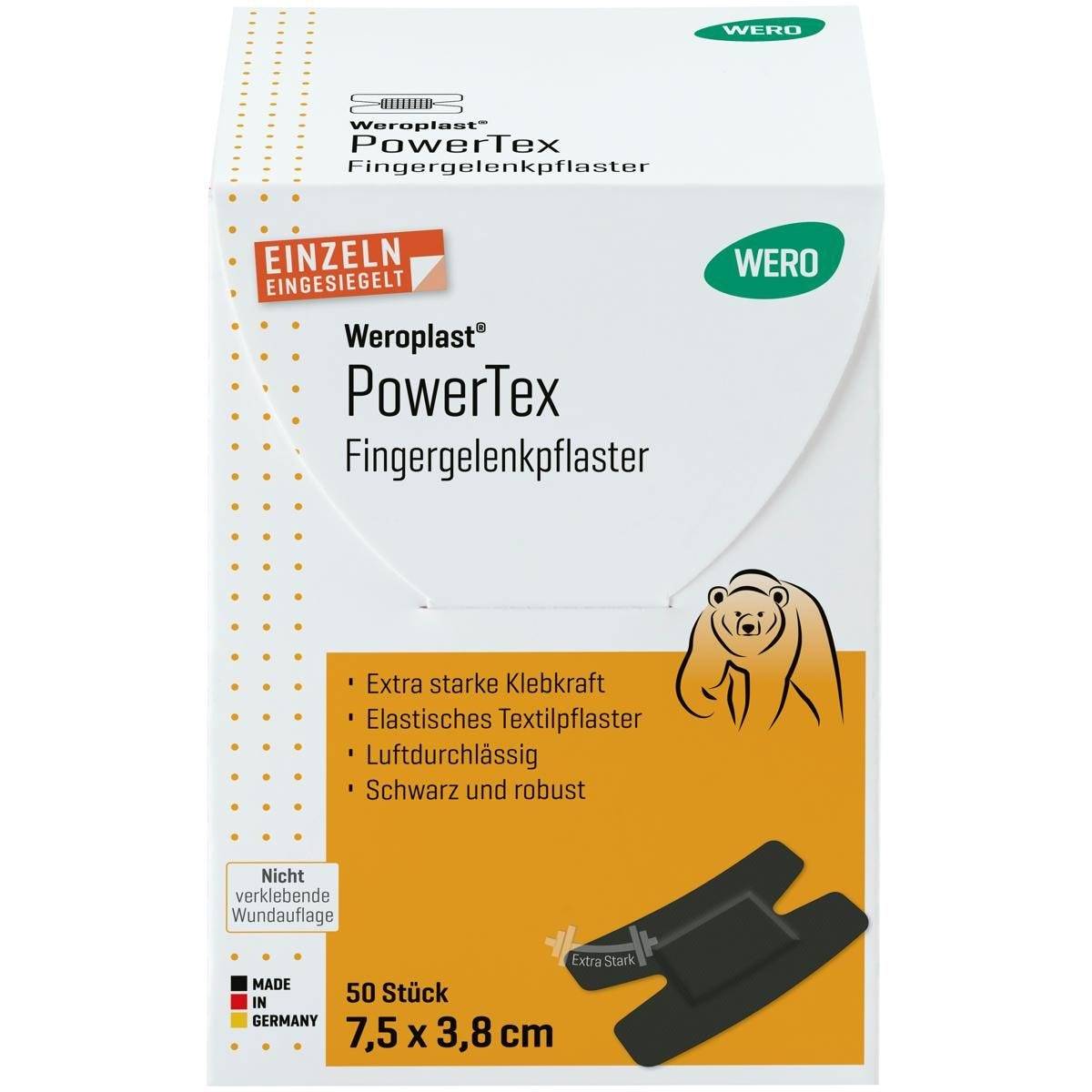 Weroplast® PowerTex Fingergelenkpflaster 7,5 x 3,8 cm, 50 Stück-2
