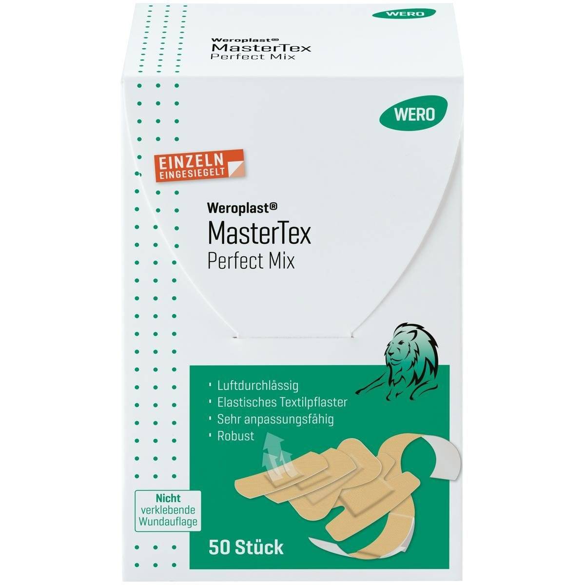 Weroplast® MasterTex Pflastersortiment Perfect Mix, 50 Pflaster einzeln eingesiegelt-2