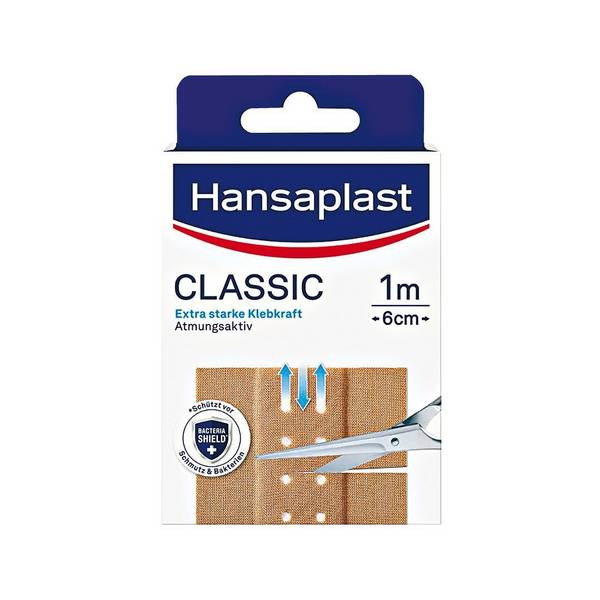 Hansaplast Classic Pflaster, 1 m x 6 cm