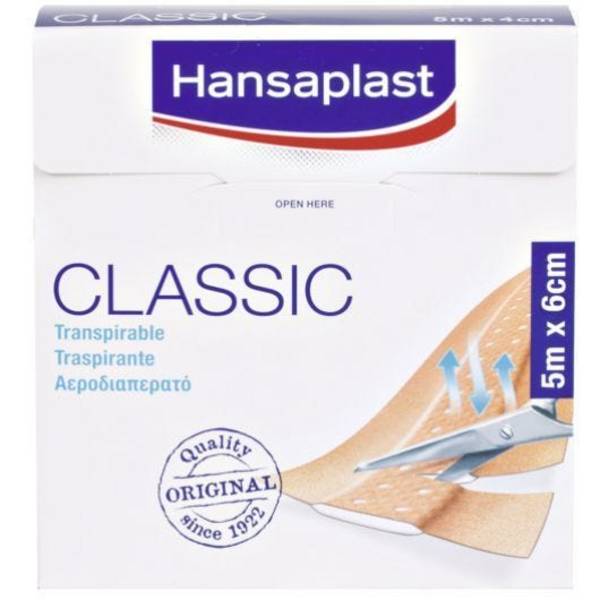 Hansaplast Classic Pflaster, 5 m x 6 cm