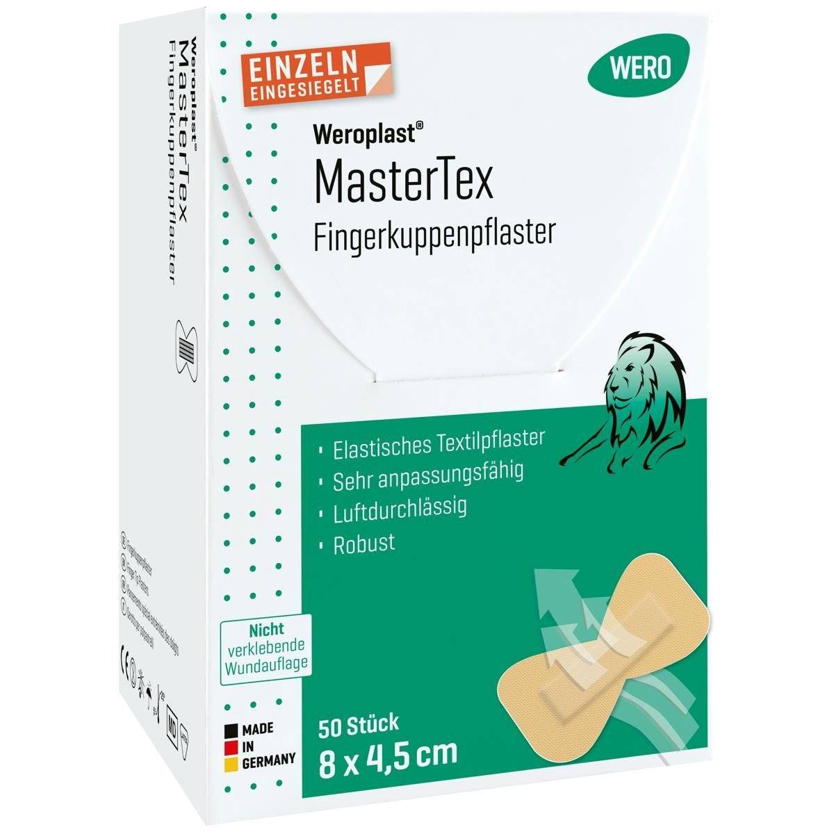 Weroplast® MasterTex Fingerkuppenpflaster, 50 Stück einzeln eingesiegelt, 8 x 4,5 cm-3