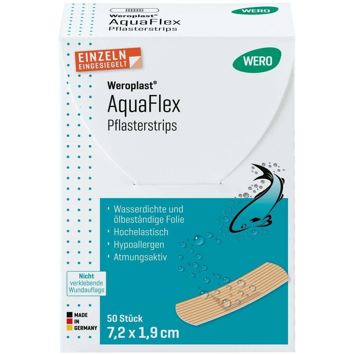 Weroplast® AquaFlex Pflasterstrips 7,2 x 1,9 cm, 50 Stück-2