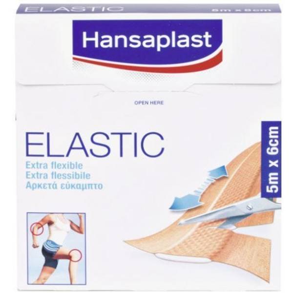 Hansaplast Elastic Pflaster, 5 m x 6 cm