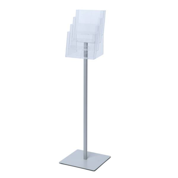 Prospektständer "Sorter", Aluminium- Profil, 4 Fächer