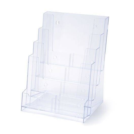 Prospektbox, Polystyrol, 4x DIN A4, glasklar-0