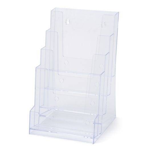 Prospektbox, Polystyrol, 4x DIN A5, glasklar-0