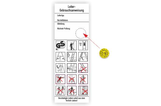 Leiter-Gebrauchsanweisung gemäß DGUV Information 208-016, (BGI694)-2