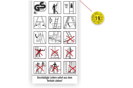 Leiter-Gebrauchsanweisung gemäß DGUV Information 208-016, (BGI694)-3