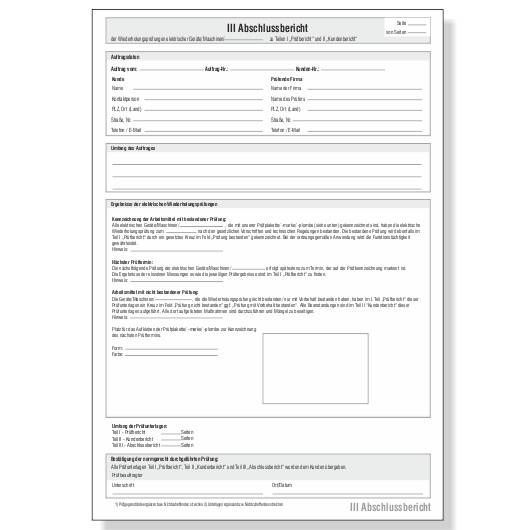 Prüfbericht - Wiederholungsprüfung im Set, 3-teilig (25 Satz)-3