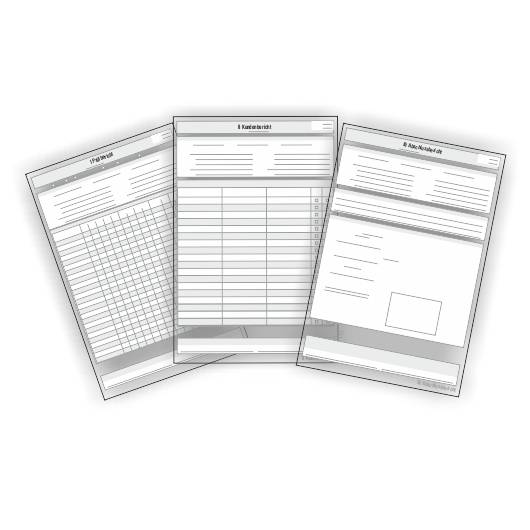 Prüfbericht - Wiederholungsprüfung im Set, 3-teilig (25 Satz)-0