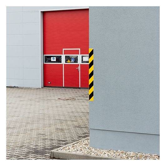 Warnwinkel, Kunststoff, gelb/schwarz, 100 x 980 mm-2