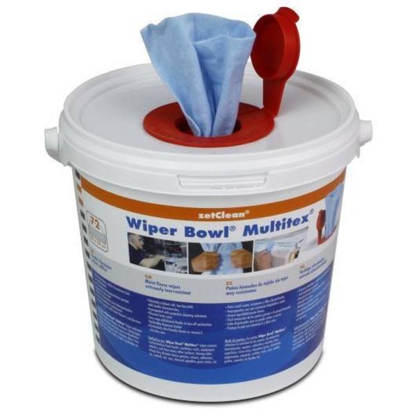Wiper Bowl® Multitex, hochwertige Reinigungstücher im Spendereimer
