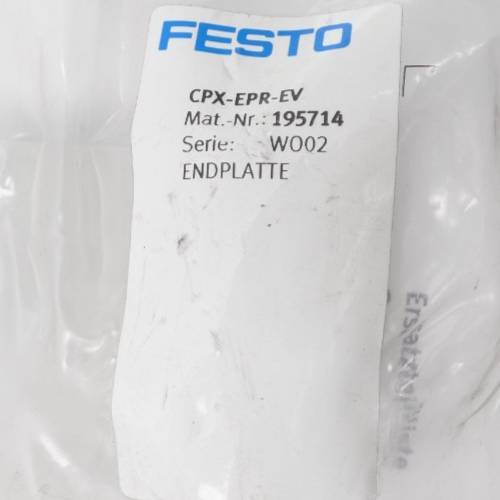 FESTO CPX-EPR-EV, Endplatte, P/n: 195714-1