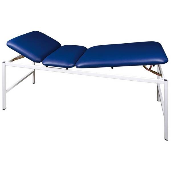Untersuchungs- und Massageliege Modell 370 S, Liegefläche 3-teilig, dunkelblau