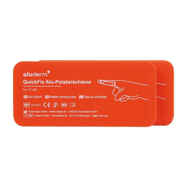 QuickFix Alu-Polsterschiene, mini, zur Verwendung als Fingerschiene