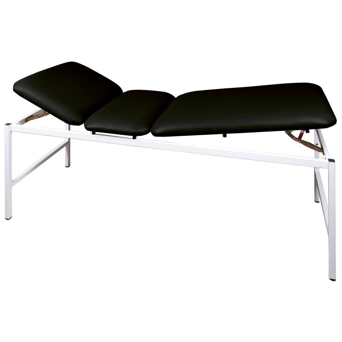Untersuchungs- und Massageliege Modell 370 S, Liegefläche 3-teilig, schwarz-0