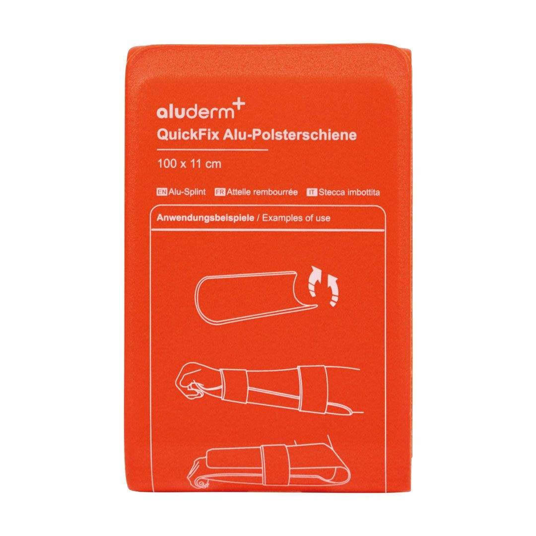 QuickFix Alu-Polsterschiene, groß, zur Verwendung als Beinschiene-0
